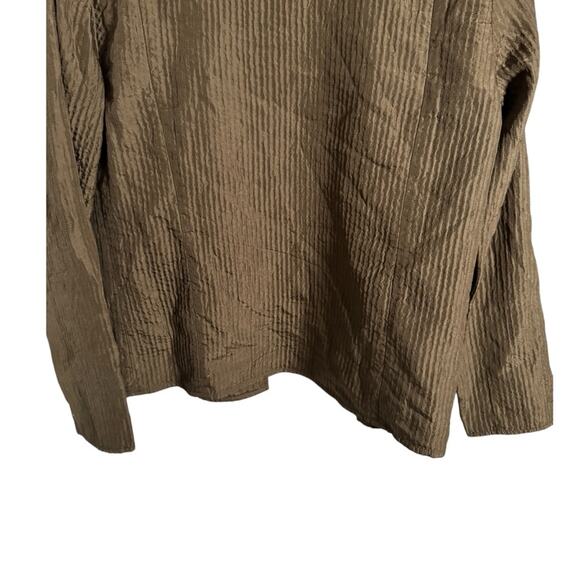 Eileen Fisher 100% Silk Open Front Textured Lightweight Jacket XS - Picture 7 of 11